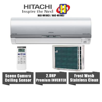 HITACHI 1.5 TON PREMIUM INVERTER SPLIT AC RAS-VX18CJ